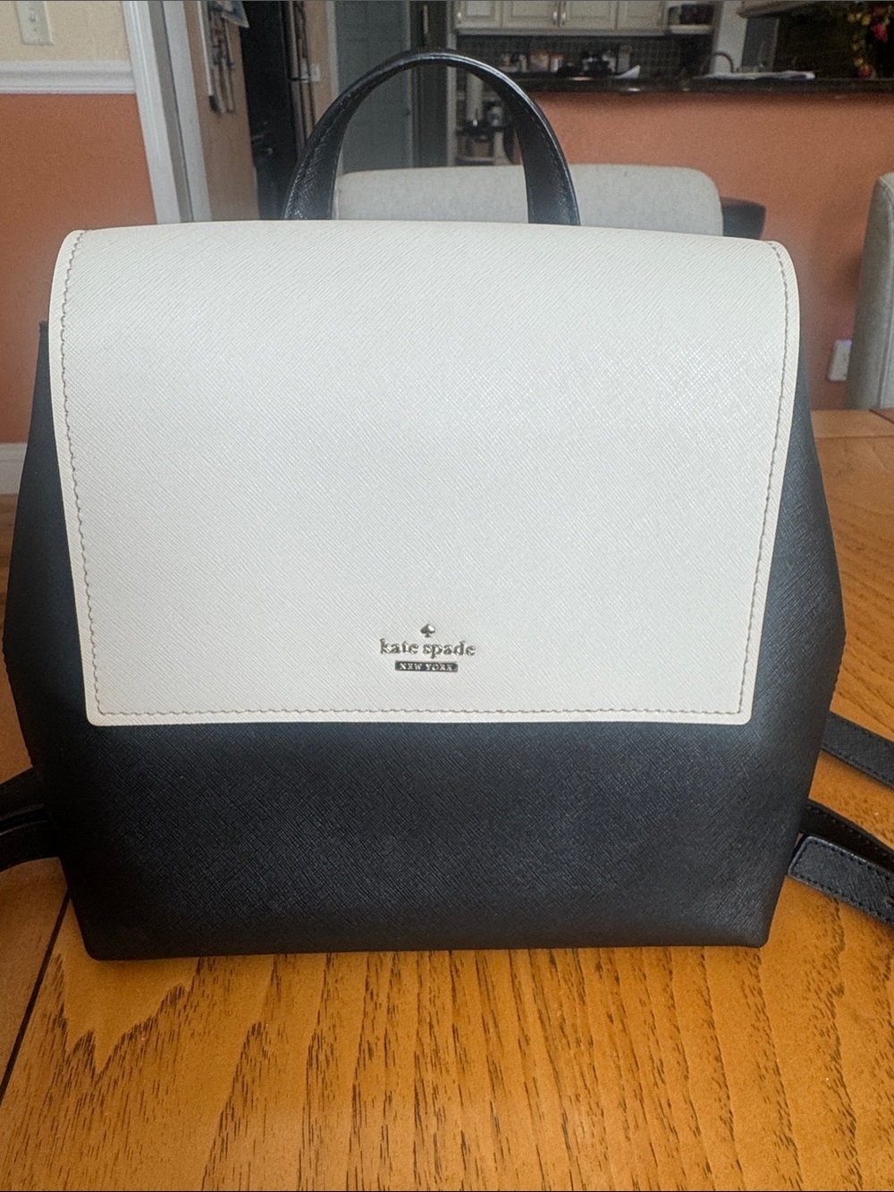 Kate SpadeTwo-Tone Black & White Backpack